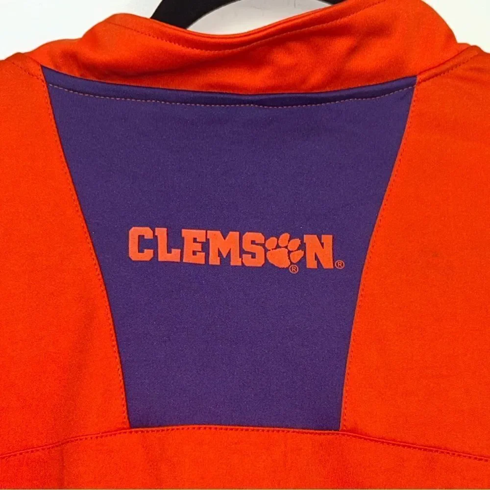 New, Colosseum Clemson 1/4 Zip Front Long Sleeve Pullover Shirt Jacket